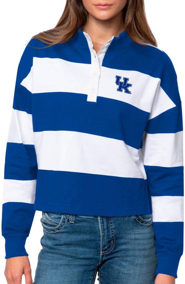 Antigua Women's Kentucky Wildcats Blue Rugby Long Sleeve Shirt product image