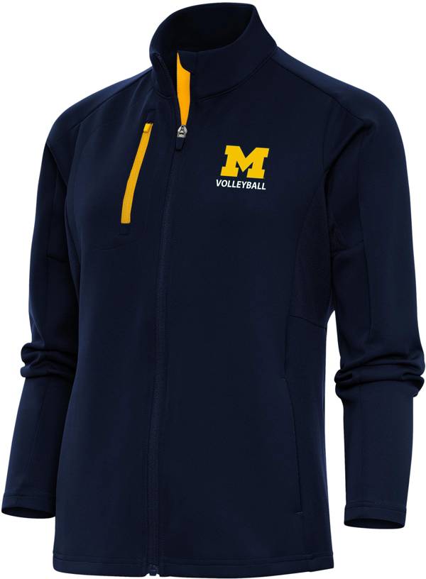 Antigua Women's Michigan Wolverines Volleyball Navy Generation 1/4 Zip Pullover product image