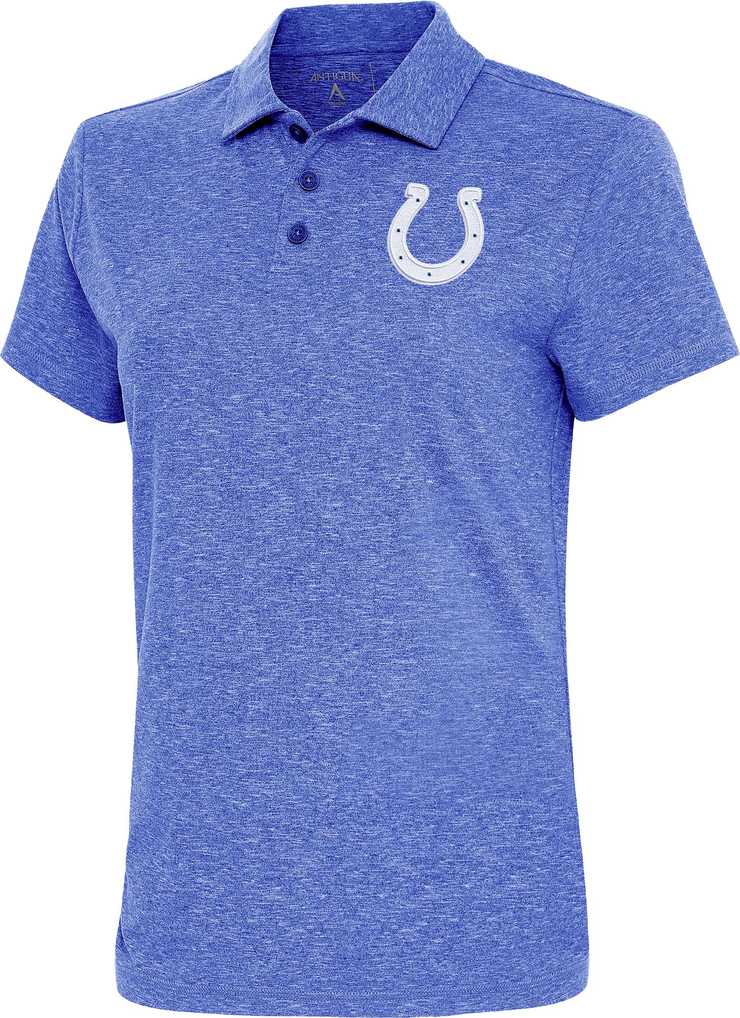 Antigua Women's Indianapolis Colts Dark Royal Heather Polo