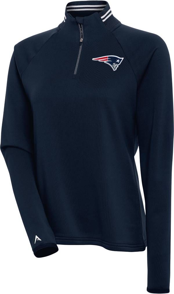 NEW New England Patriots NFL New Era Blue 1/4 Zip Pullover Shirt Mens L