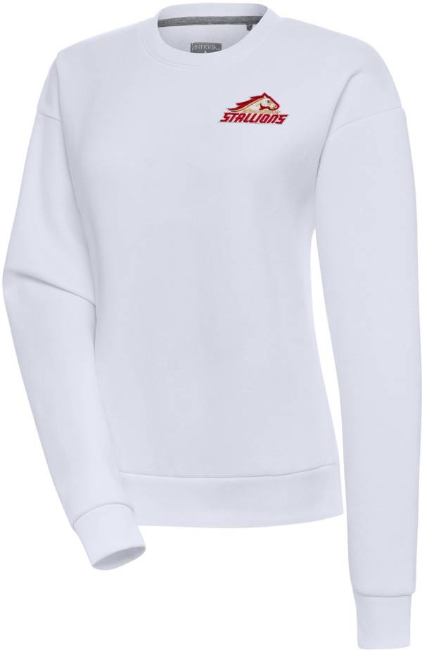 Antigua Women's Birmingham Stallions Victory White Crew Sweatshirt product image