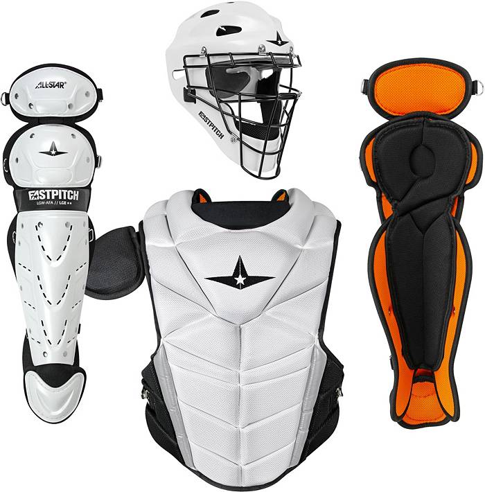 All-Star Sporting Goods Adult Advanced Series Fastpitch Catcher's Set - White & Black - M Each