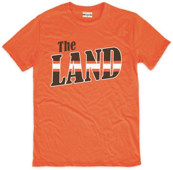 Where I'm From Cleveland Land Stripe Orange T-Shirt product image