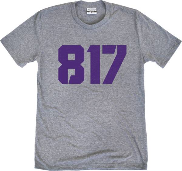 Where I'm From Fort Worth Grey 817 Block Logo T-Shirt product image