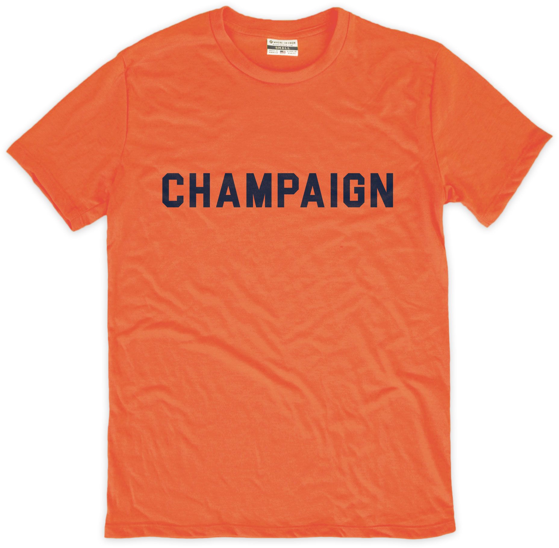 Where I'm From Champaign Orange T-Shirt