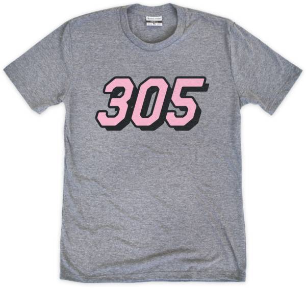 Where I'm From Adult Miami 305 Grey T-Shirt product image