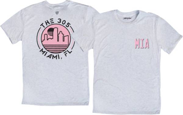 Where I'm From Adult Miami Circle White T-Shirt product image