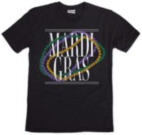 Where I'm From Adult New Orleans Black Beads T-Shirt