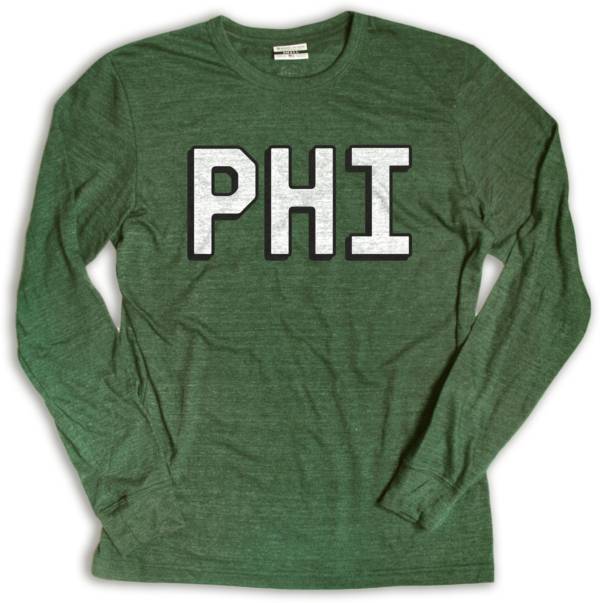 Where I'm From Philadelphia City Code Green Longsleeve T-Shirt product image
