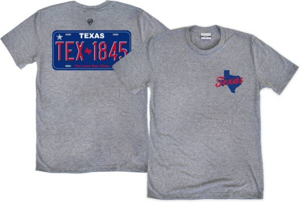 Where I'm From Texas Grey License Plate T-Shirt product image
