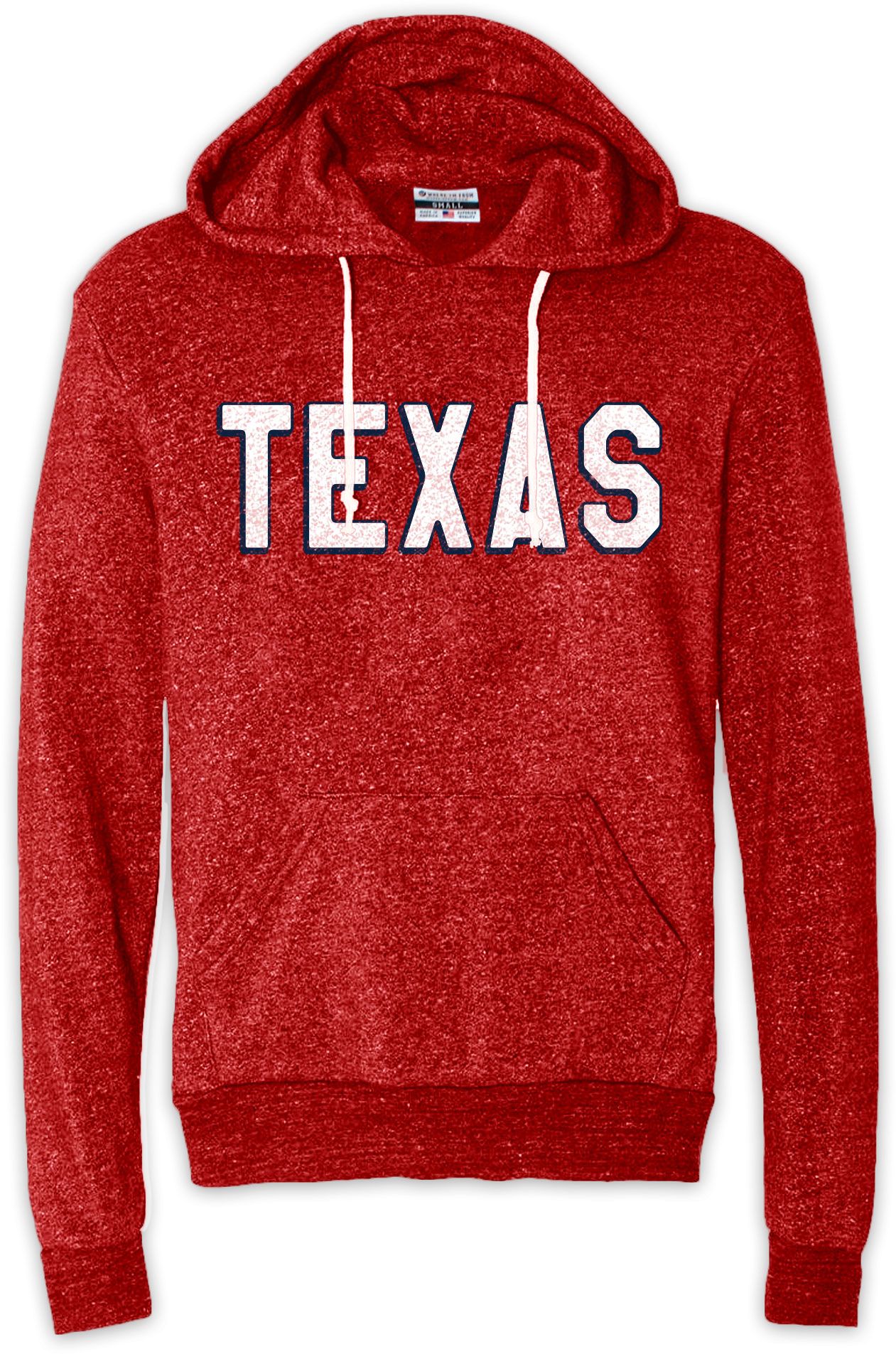 Where I'm From Texas Red Block Hoodie
