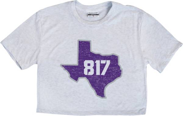 Where I'm From Women's Fort Worth White 817 State Crop Tank product image