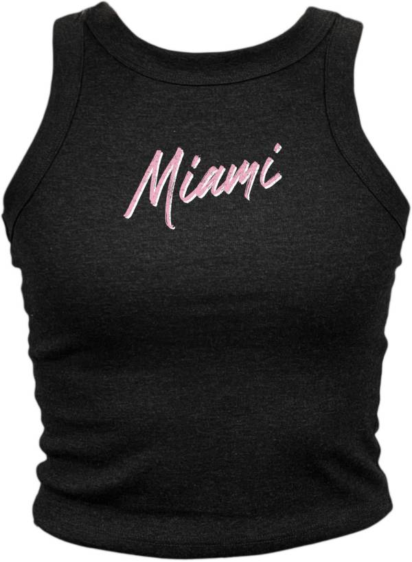 Where I'm From Women's Miami Vice Black Cropped Tank Top product image