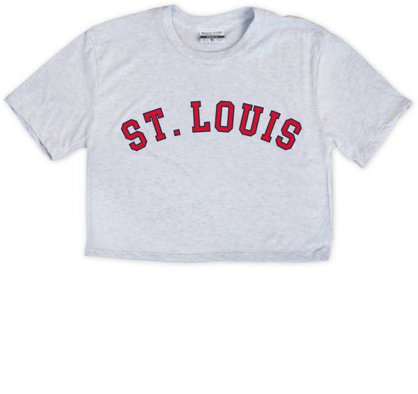 Where I'm From Women's St.Louis Arch Ash Crop Top T-Shirt product image