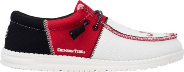 HEYDUDE | Men's Casual | Men's Wally Tri Alabama Crimson Tide - Crimson/White | Size 9