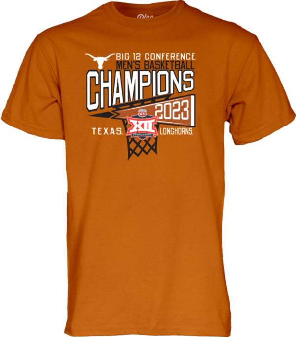 Blue 84 Texas Longhorns 2023 Men's Basketball Big 12 Conference Champions Locker Room T-Shirt product image