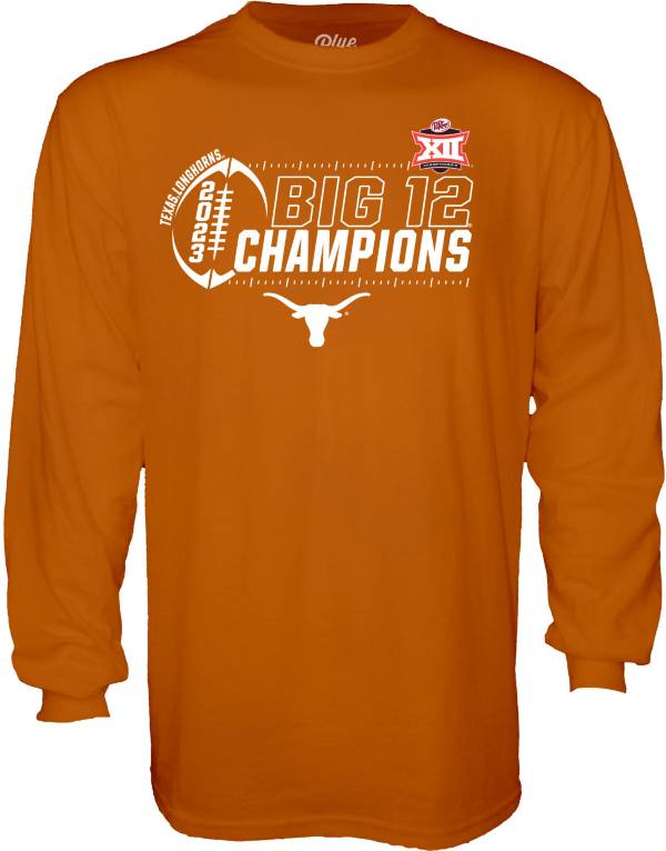 Blue 84 Adult Texas Longhorns 2023 Big 12 Champions Long Sleeve T-Shirt product image