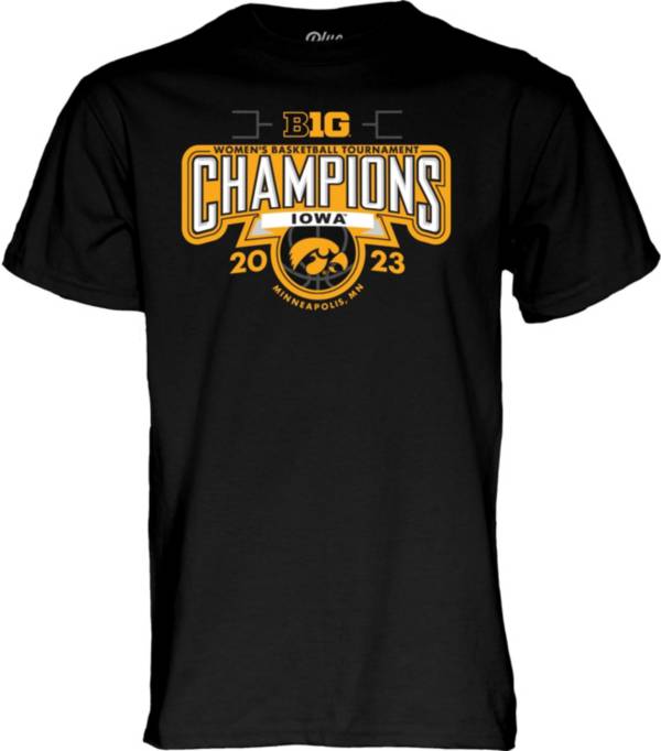 Blue 84 Iowa Hawkeyes 2023 Women's Basketball Big Ten Conference Champions Locker Room T-Shirt product image