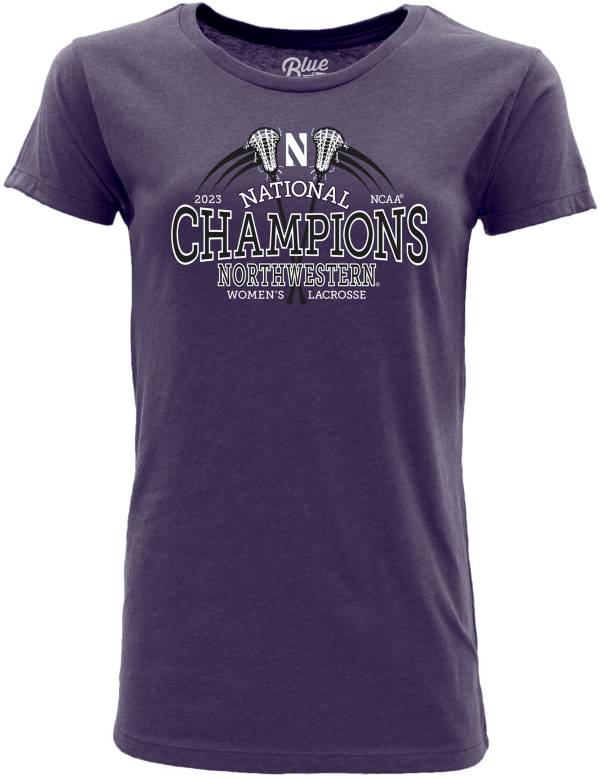 Blue 84 Women's Northwestern Wildcats 2023 NCAA Women's Lacrosse Champions T-Shirt product image