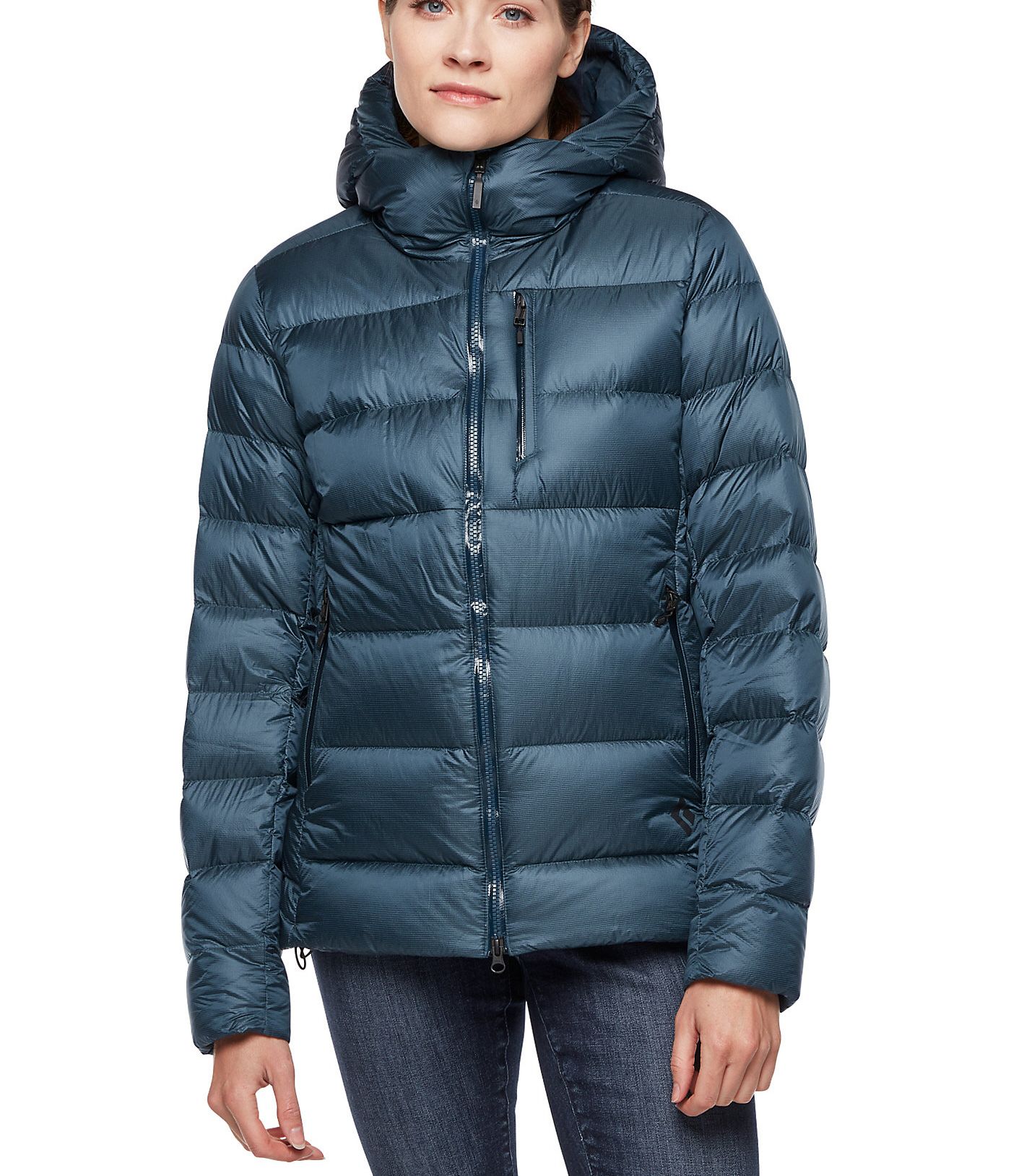 Black sold diamond down jacket