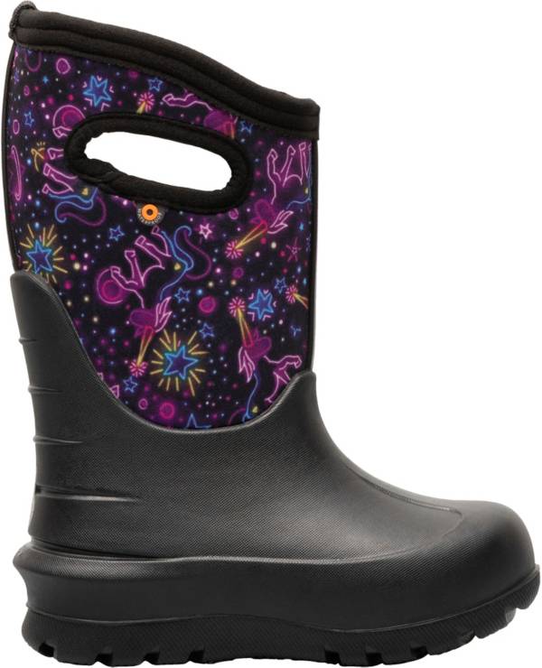 Bogs Kids' Neo-Classic Neon Unicorn Waterproof Winter Boots product image