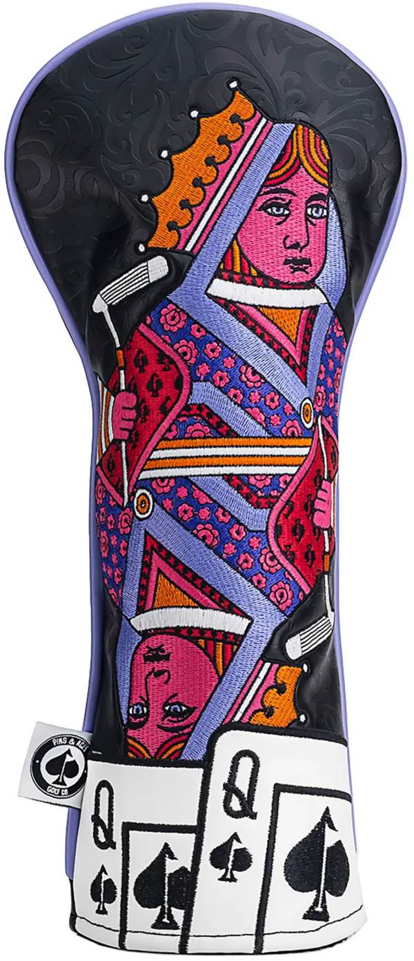 Pins & Aces Queen of Spades Fairway Wood Headcover product image