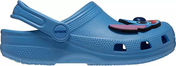 Crocs Kids' Disney Stitch Classic Clog, Blue, J1