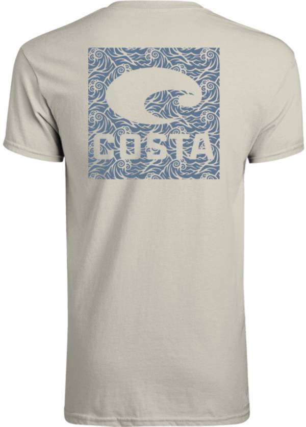 Costa Del Mar Men's Woodcut Waves Block T-Shirt product image