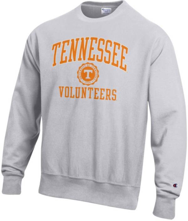 Champion Men's Tennessee Volunteers Silver Grey Reverse Weave Crew ...