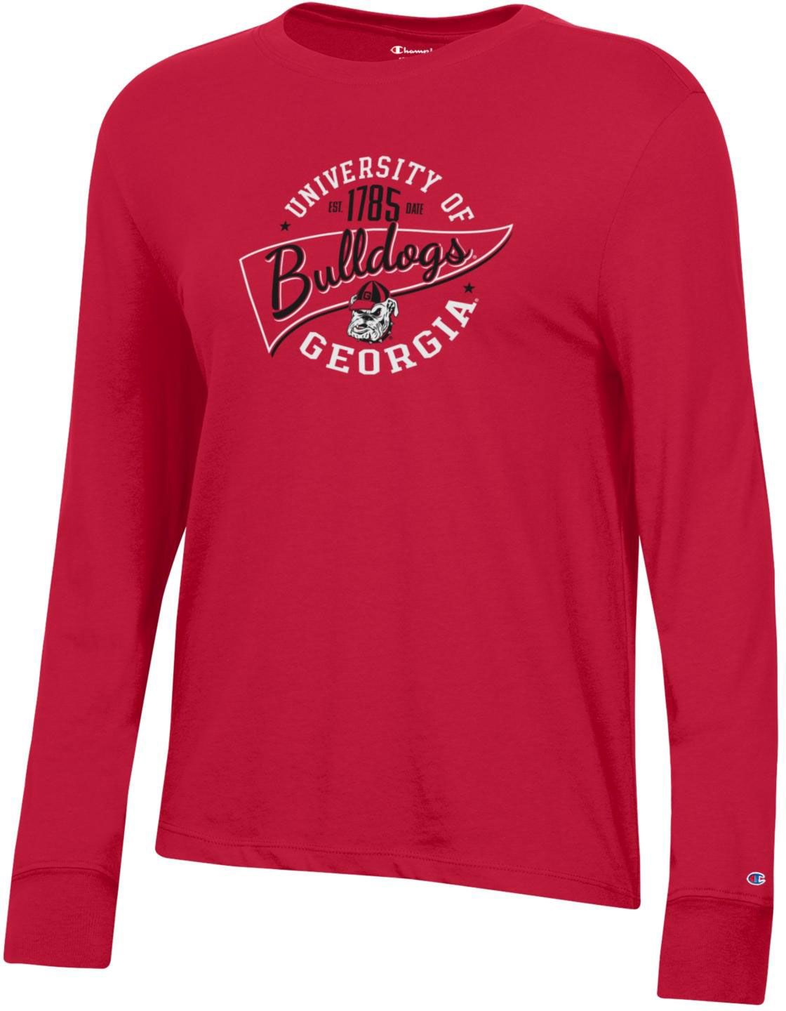 Champion Women's Georgia Bulldogs Red Core Long Sleeve T-Shirt