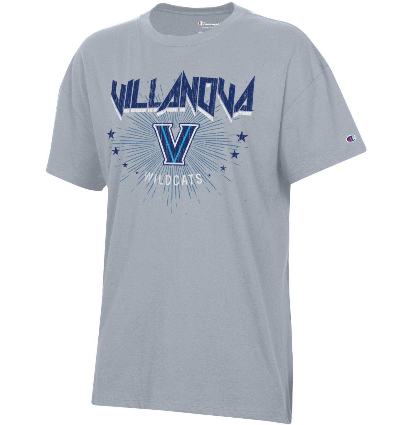 Champion Women s Villanova Wildcats Silver Core Oversized T Shirt Small Medium