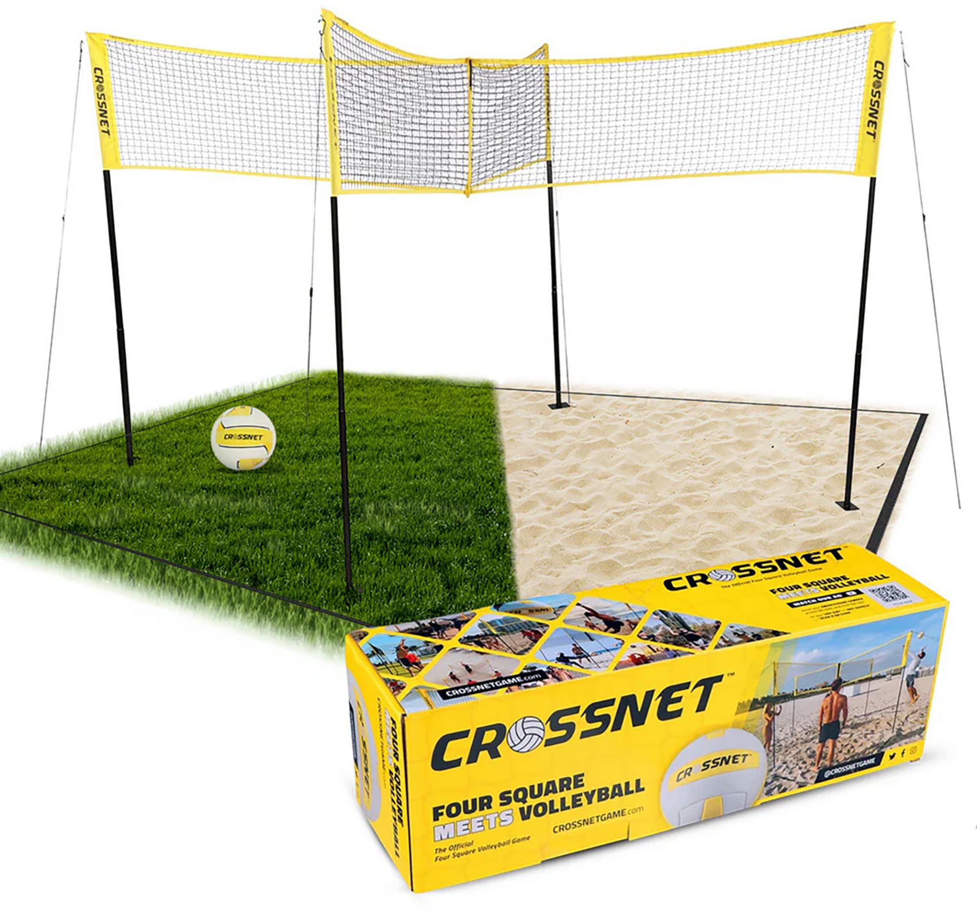 CROSSNET Four Square Volleyball Net product image