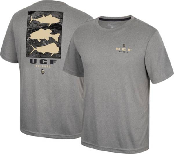 Colosseum Men's UCF Knights Charcoal Realtree Highliner Performance Fishing T-Shirt product image