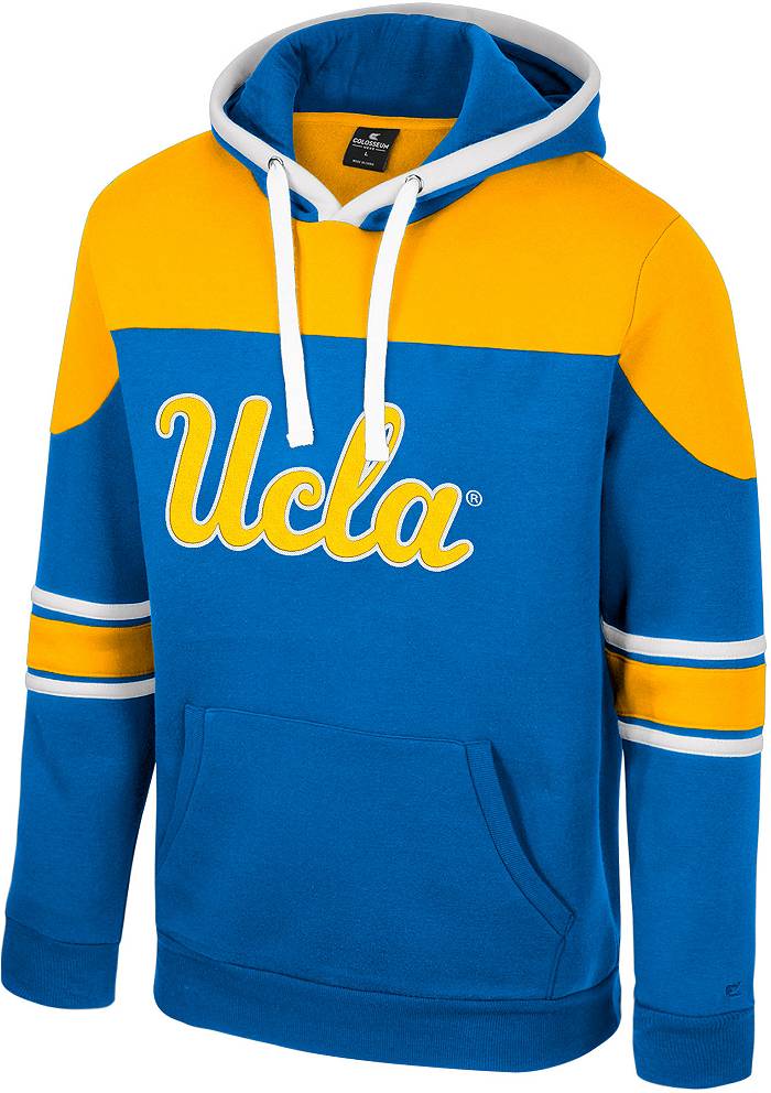 Men's Colosseum Blue UCLA Bruins Arch & Logo Crew Neck Sweatshirt