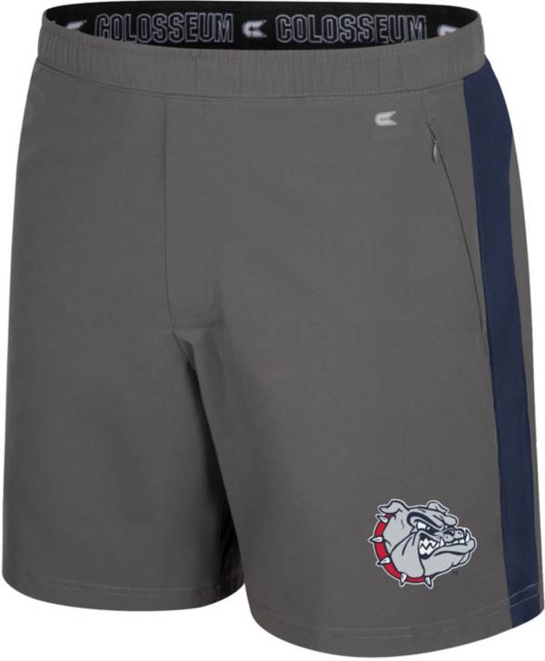 Colosseum Men's Gonzaga Bulldogs Grey Top-Dead-Center Shorts product image