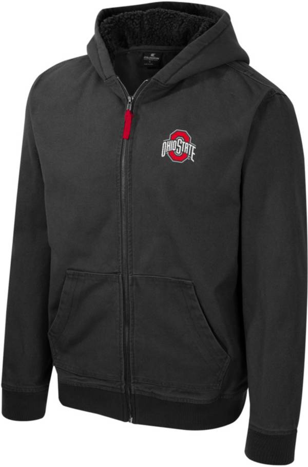 Colosseum Men s Ohio State Buckeyes Charcoal Electrocuted Full Zip