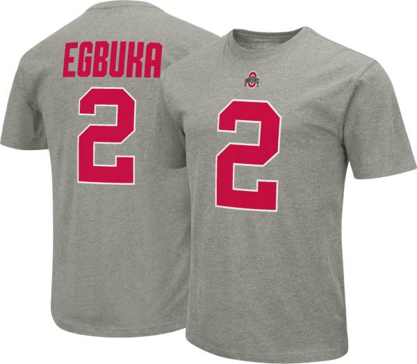 Colosseum Men's Ohio State Buckeyes Emeka Egbuka #2 Grey T-Shirt product image