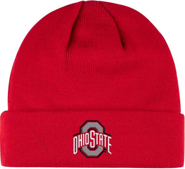 Colosseum Men's Ohio State Buckeyes Scarlet Fold Over Knit Beanie product image