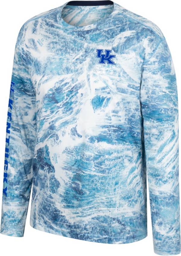 Colosseum Men's Kentucky Wildcats Blue Gulf Stream Long Sleeve T-Shirt product image