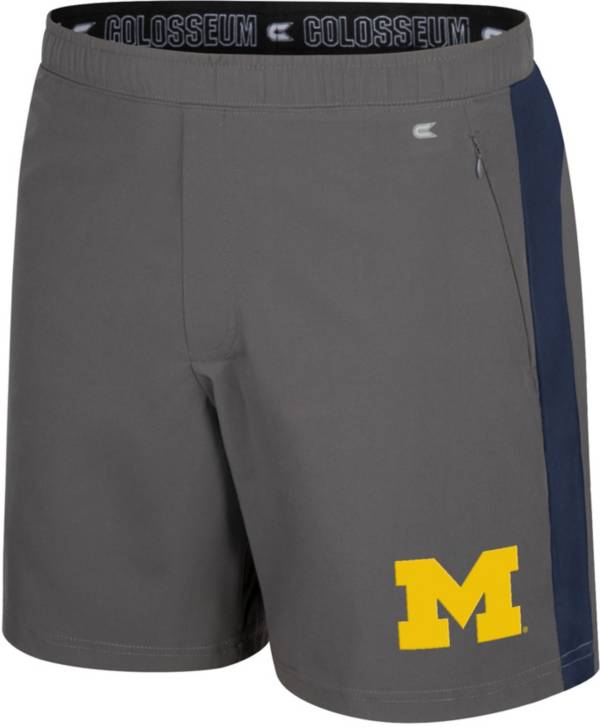 Colosseum Men's Michigan Wolverines Grey Top-Dead-Center Shorts product image