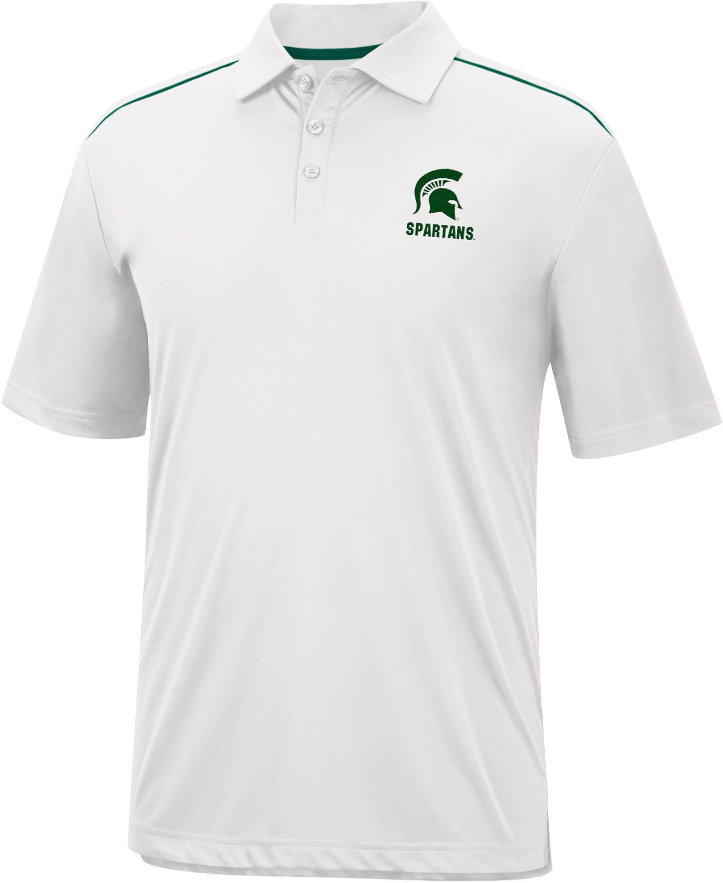 Colosseum Men's Michigan State Spartans White Polo