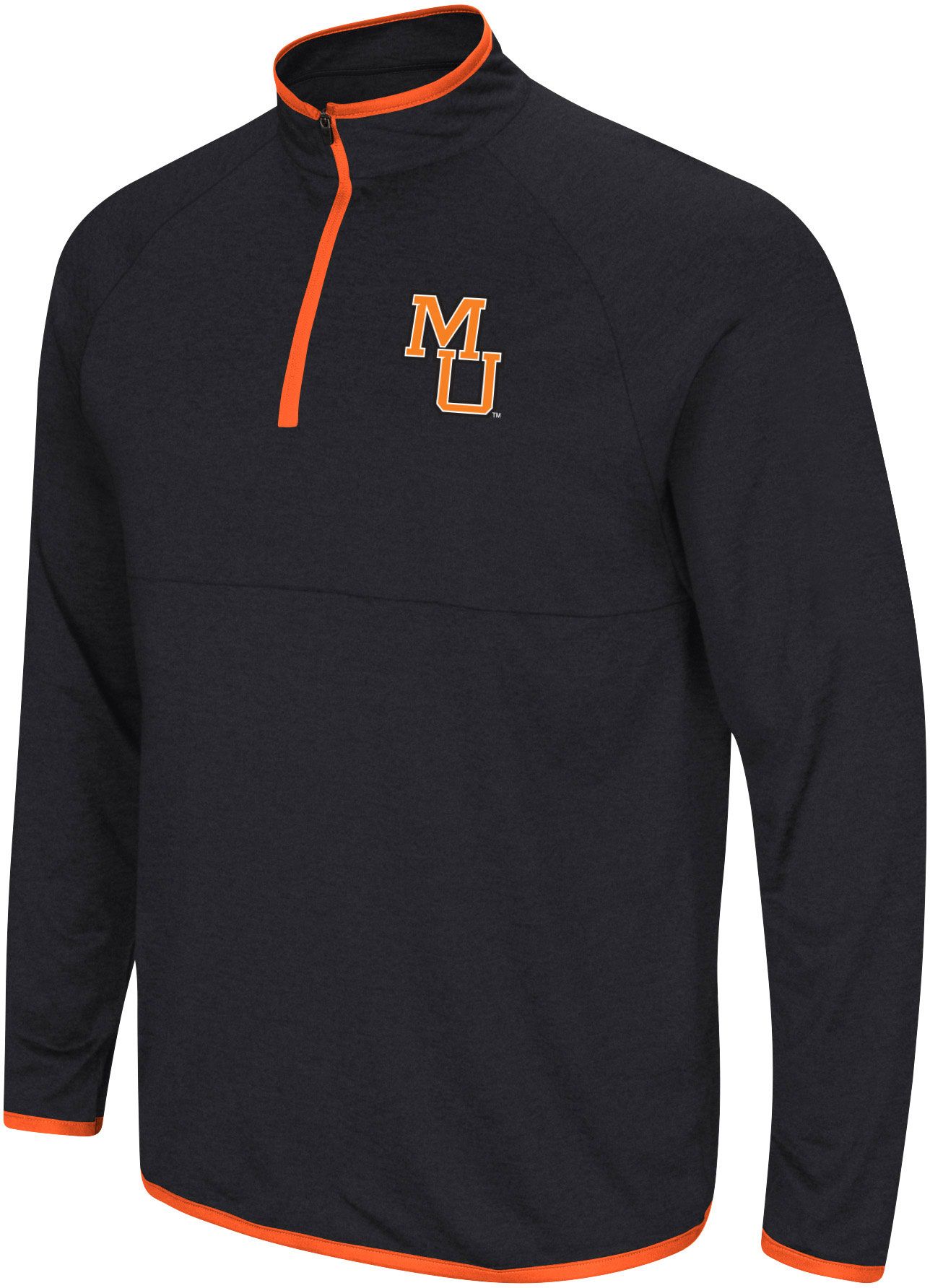 Colosseum Men's Mercer Bears Black 1/4 Zip Pullover