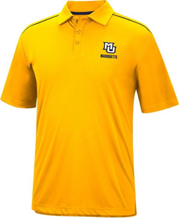 Dick's Sporting Goods Antigua Men's Marquette Golden Eagles Blue Legacy  Pique Polo