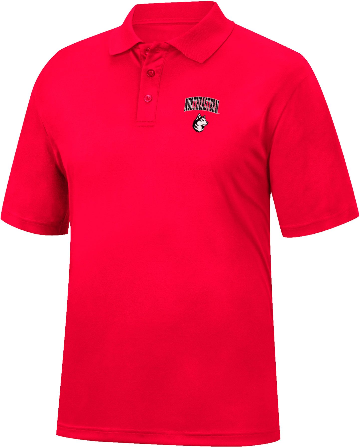 Colosseum Men's Northeastern Huskies Red Stance Polo