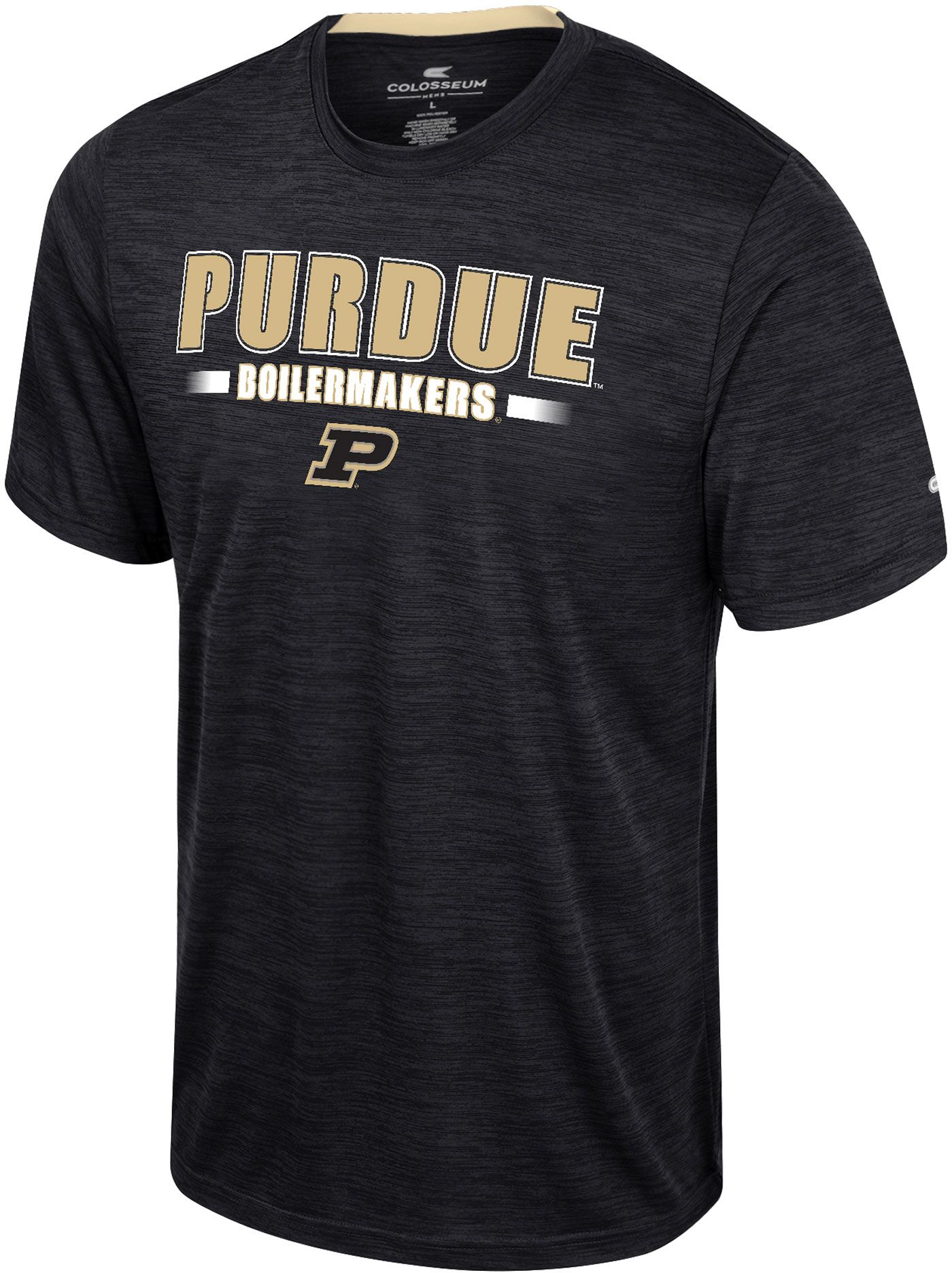 Colosseum Men's Purdue Boilermakers Black Wright T-Shirt