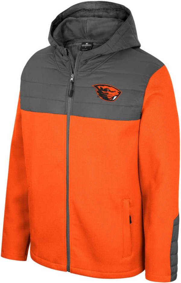 : ANTIGUA Men's Orange/Charcoal Denver Broncos Generation  Quarter-Zip Pullover Jacket : Sports & Outdoors