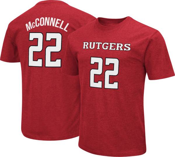 Colosseum Men's Rutgers Scarlet Knights Caleb McConnell #22 Scarlet T-Shirt product image