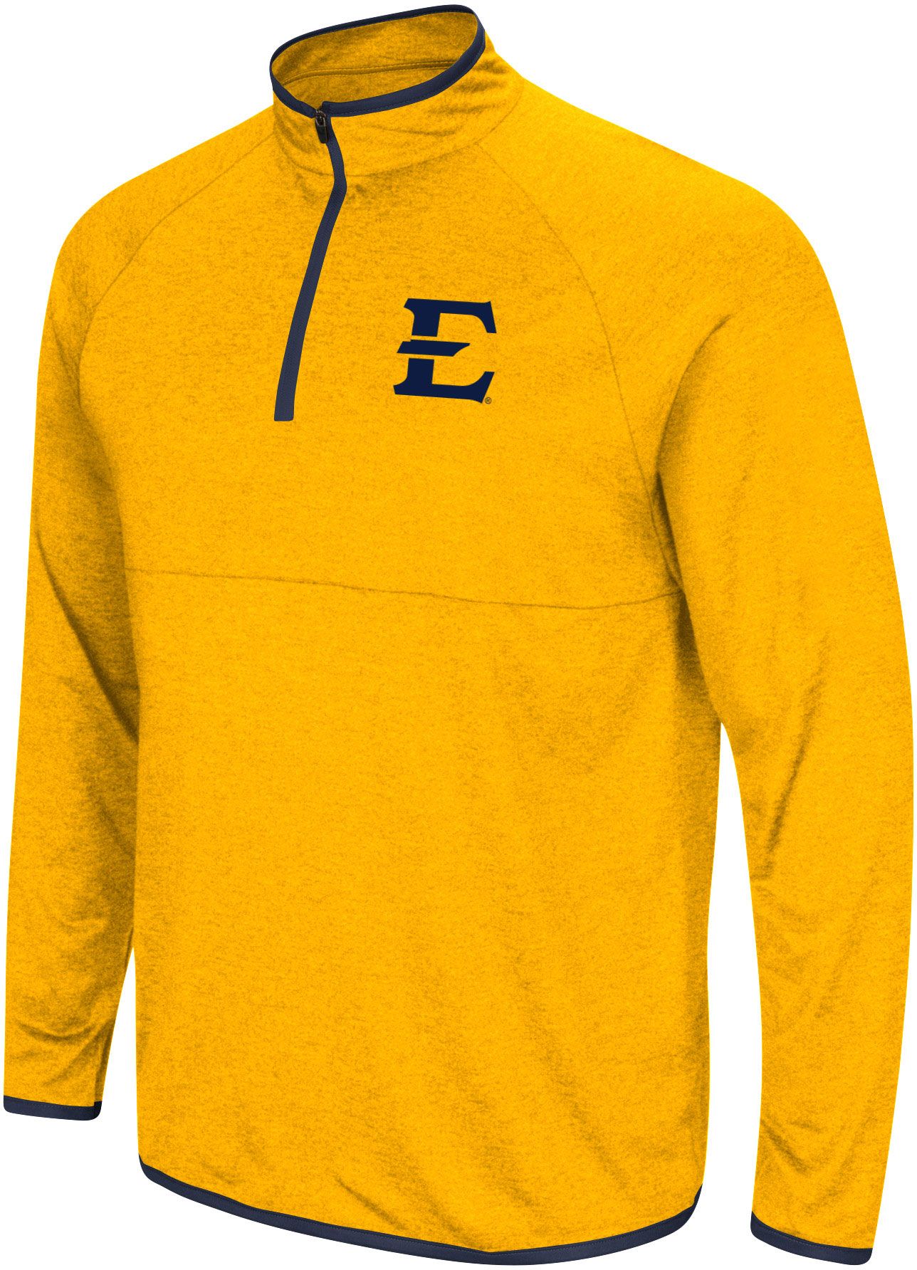 Colosseum Men's East Tennessee State Buccaneers Old Gold 1/4 Zip Pullover