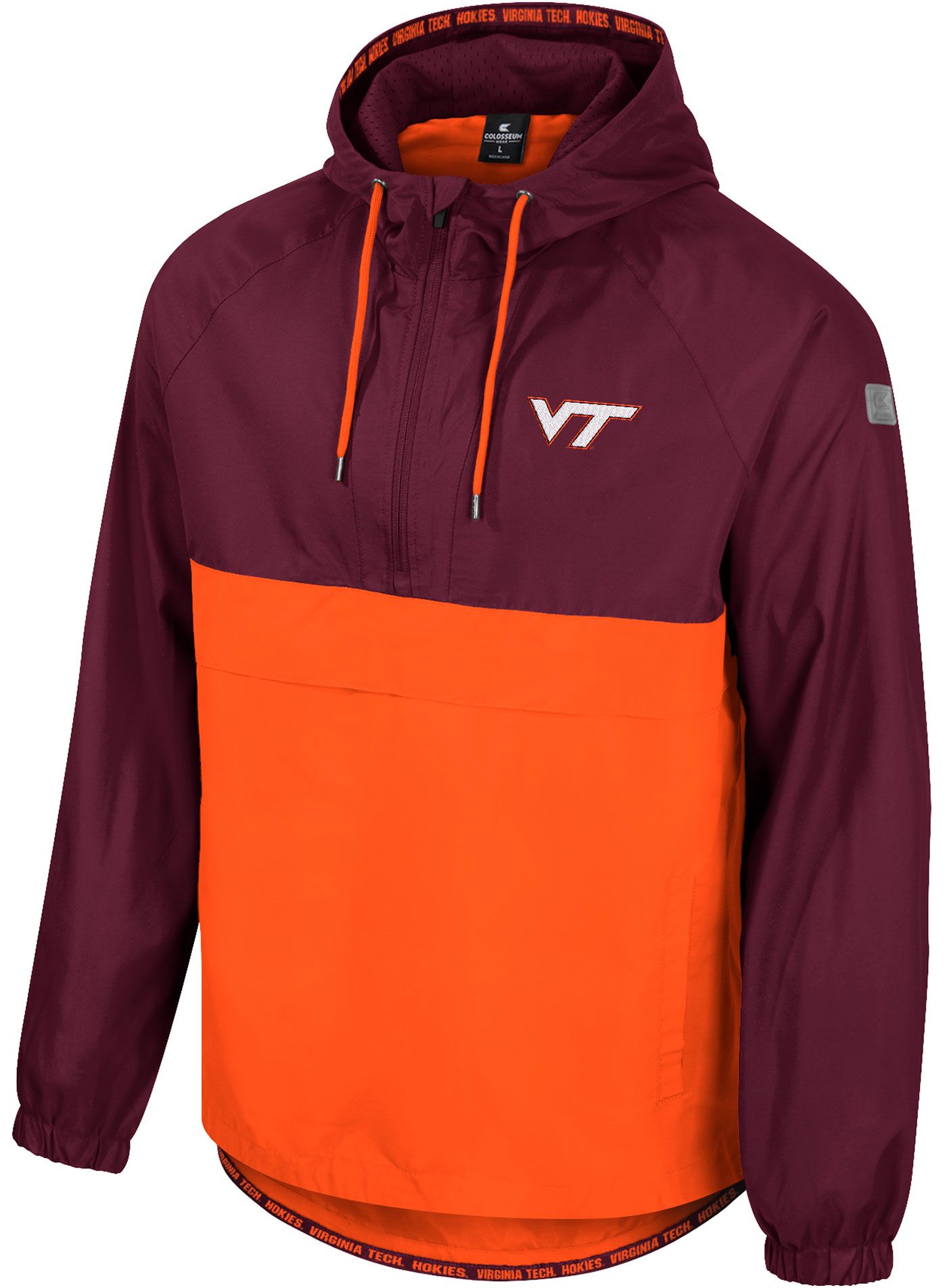 Virginia Tech Hokies top NCAA Nike Authentic Maroon Full Zip Jacket XL, Lined, NEW