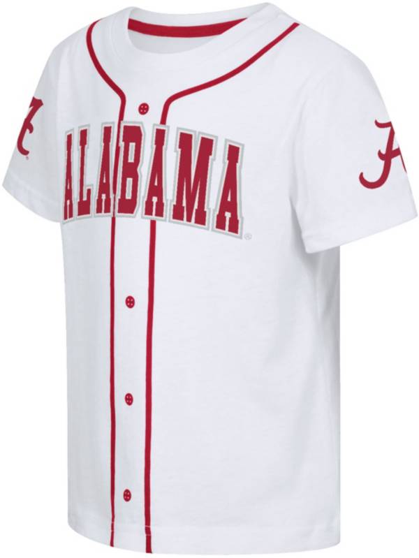Colosseum Toddler Alabama Crimson Tide White Baseball Jersey T-Shirt product image